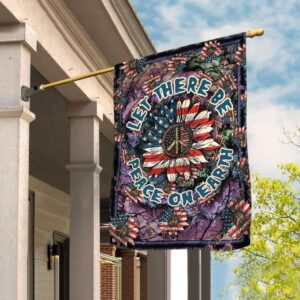 Let There Be Peace On Earth Hippie Flag: TRN66F