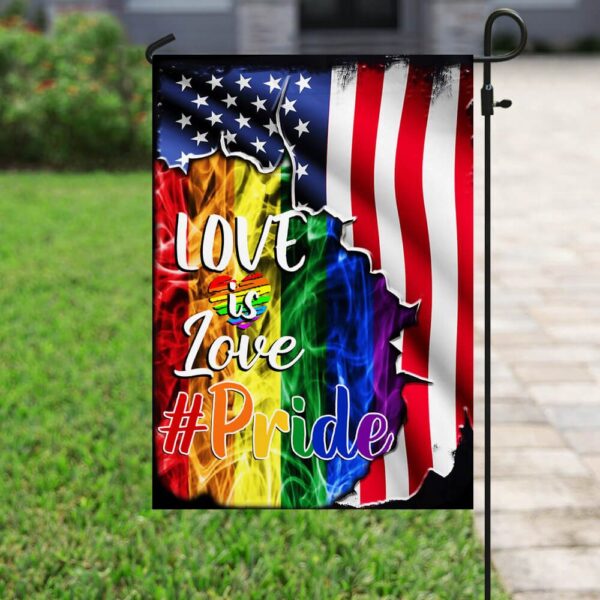 LGBT Pride Flag: Love Is Love US American Flag (THB1991F) - Image 6