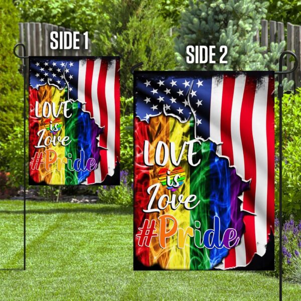 LGBT Pride Flag: Love Is Love US American Flag (THB1991F) - Image 10