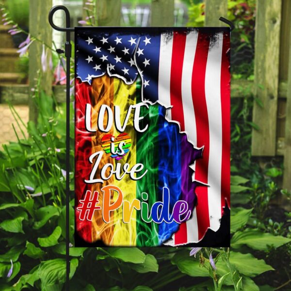 LGBT Pride Flag: Love Is Love US American Flag (THB1991F) - Image 7