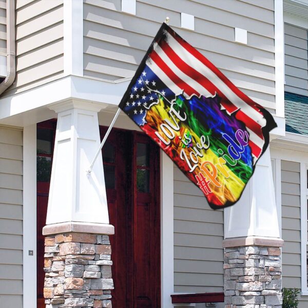 LGBT Pride Flag: Love Is Love US American Flag (THB1991F) - Image 4