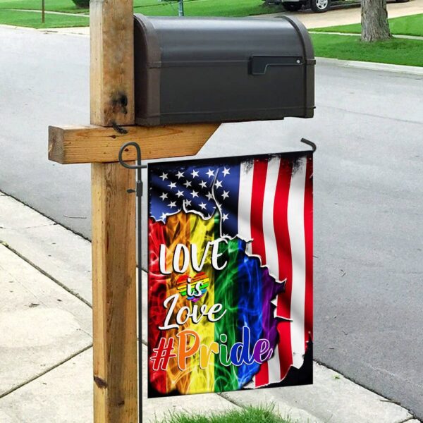 LGBT Pride Flag: Love Is Love US American Flag (THB1991F) - Image 9