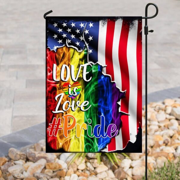 LGBT Pride Flag: Love Is Love US American Flag (THB1991F) - Image 8
