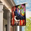 LGBT Pride Christian Cross Flag THB2230F