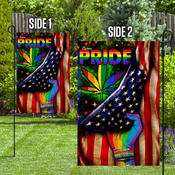 LGBT Pride Pot Leaf Flag DDH1669F - Image 10