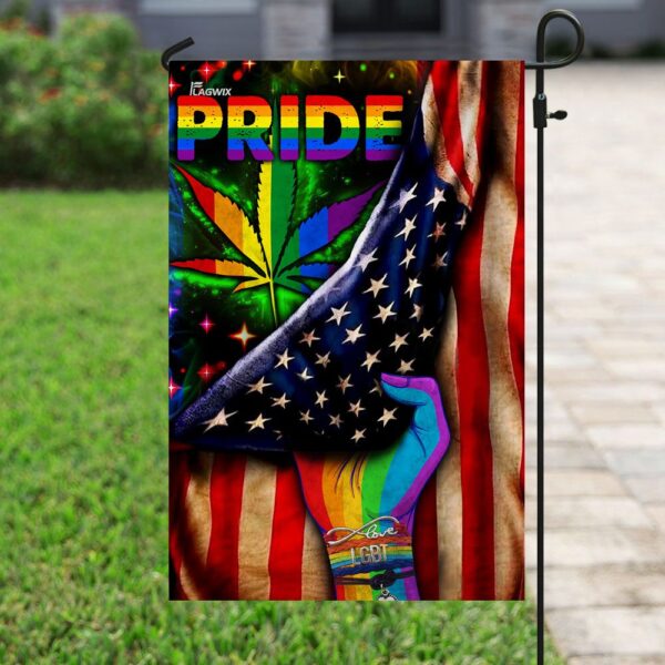 LGBT Pride Pot Leaf Flag DDH1669F - Image 6