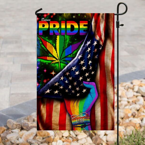 LGBT Pride Pot Leaf Flag DDH1669F - Image 8