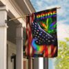 LGBT Pride Pot Leaf Flag DDH1669F
