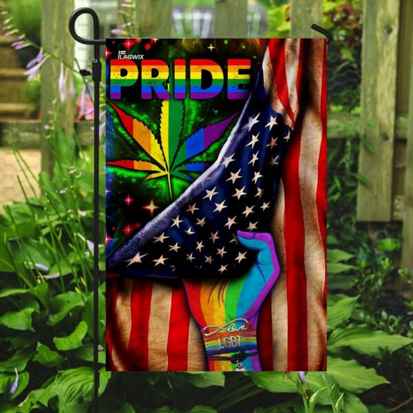 LGBT Pride Pot Leaf Flag DDH1669F - Image 7