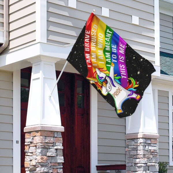 LGBTQ+ Pride Unicorn Brave Flag: Show Your Colors - Image 3