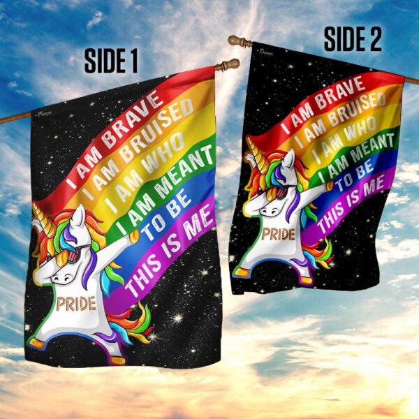LGBTQ+ Pride Unicorn Brave Flag: Show Your Colors - Image 4