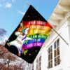 LGBTQ+ Pride Unicorn Brave Flag: Show Your Colors