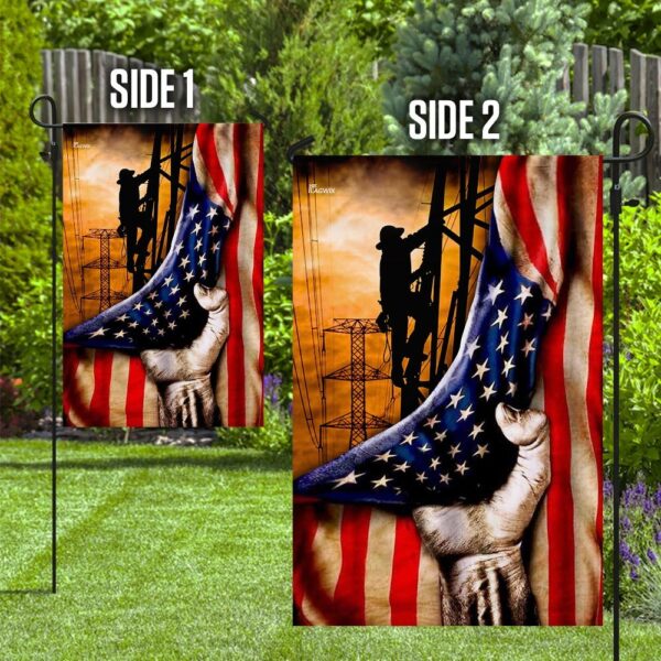 Lineman American US Flag THN2218F - Image 10