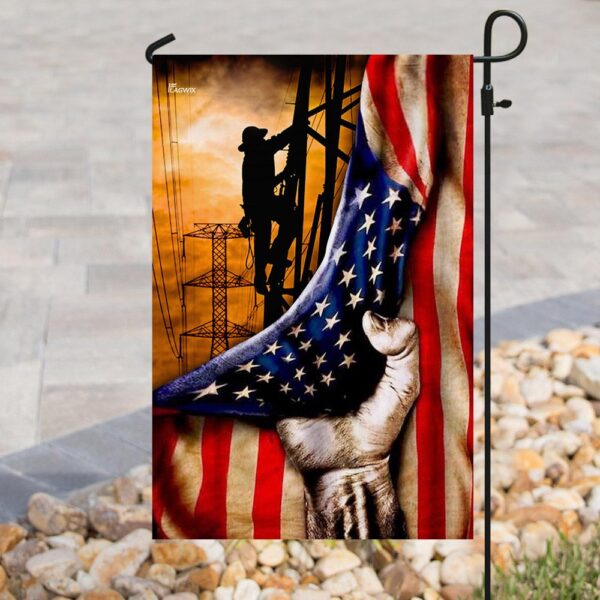 Lineman American US Flag THN2218F - Image 8