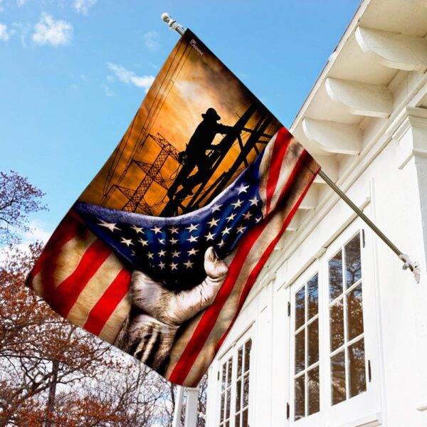 Lineman American US Flag THN2218F - Image 2