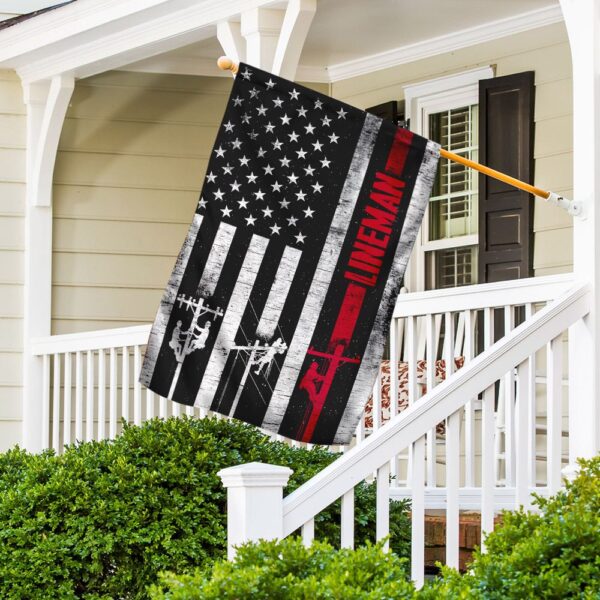 Lineman Pride American US Flag - Image 2