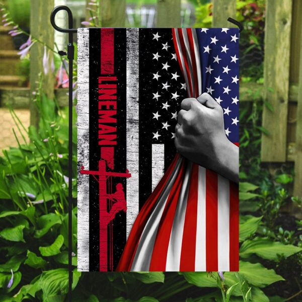 Lineman Pride US Flag: American Lineman V2 - Image 7