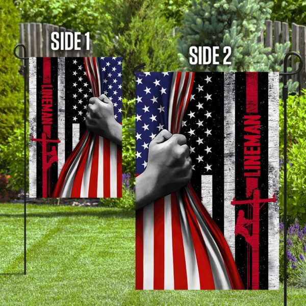 Lineman Pride US Flag: American Lineman V2 - Image 8