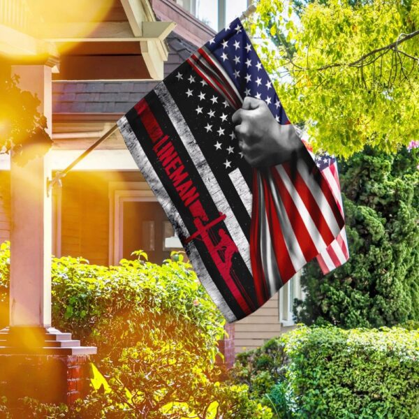 Lineman Pride US Flag: American Lineman V2 - Image 5