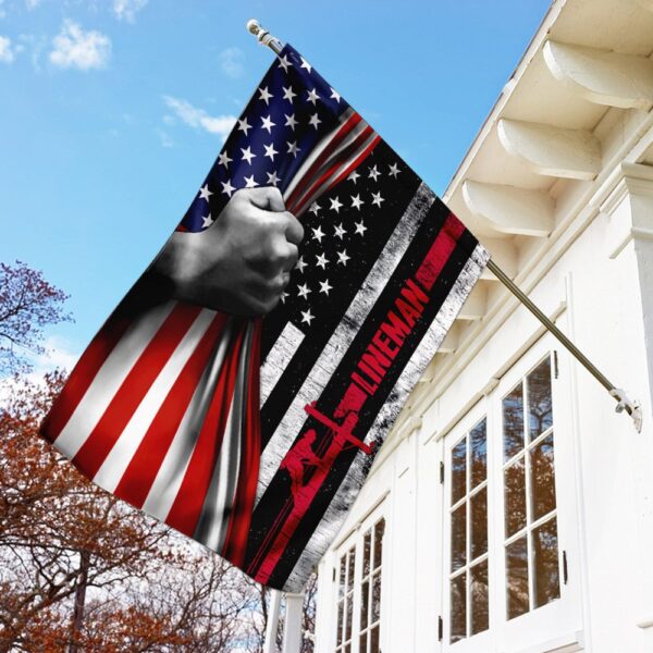 Lineman Pride US Flag: American Lineman V2 - Image 4
