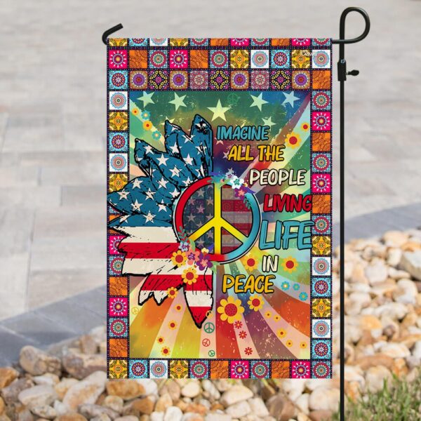 Peace Hippie Flag: Embrace Tranquility & Freedom - Image 8