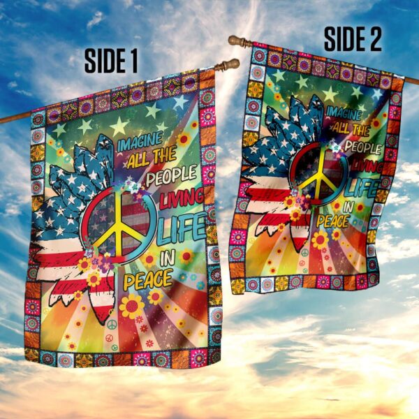 Peace Hippie Flag: Embrace Tranquility & Freedom - Image 5