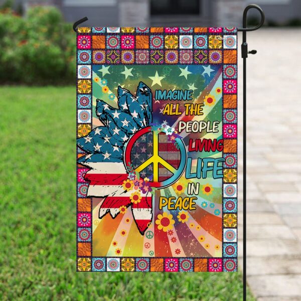 Peace Hippie Flag: Embrace Tranquility & Freedom - Image 6