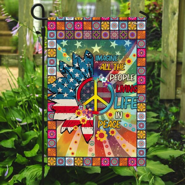Peace Hippie Flag: Embrace Tranquility & Freedom - Image 7