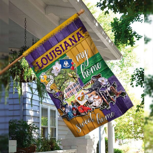 Louisiana - My Home Sweet Home Flag - Image 3