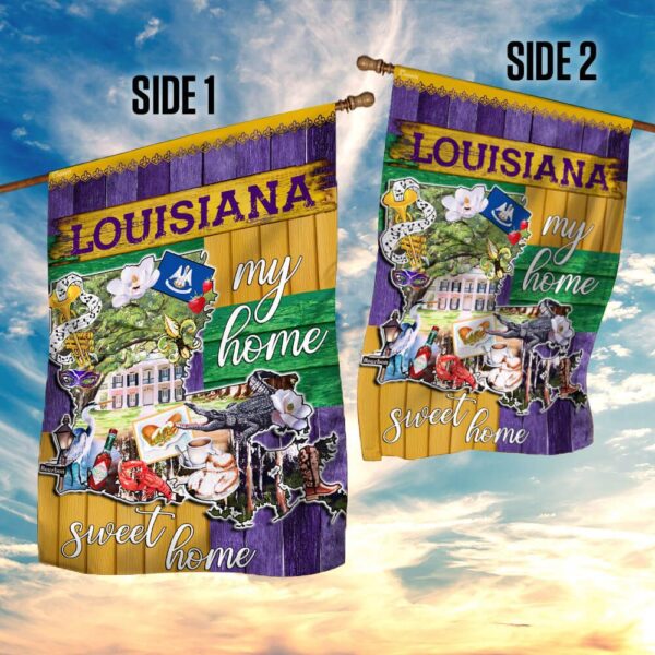 Louisiana - My Home Sweet Home Flag - Image 5