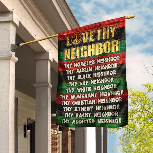 Love Neighbor Peace Flag PN61Fv1 - Image 6