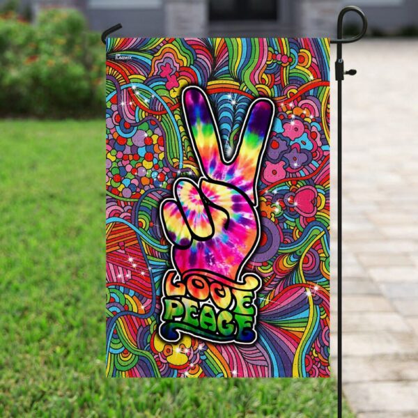 Love Peace Hippie Flag: TRL65F - Boho Decor & Psychedelic Wall Art - Image 6