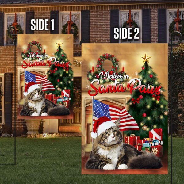 Maine Coon Cat Christmas Flag: Santa Paws Design - Image 6