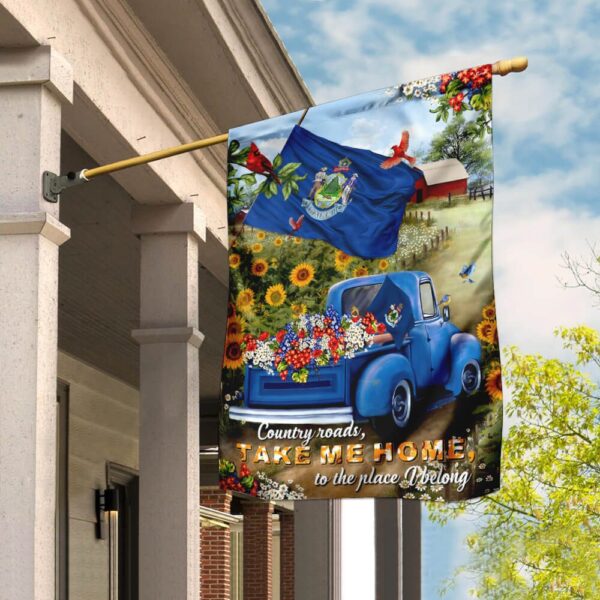 Maine Country Roads Flag: PSL166Fv13 - Rustic Charm & Patriotic Pride - Image 6