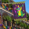 Funny Mardi Gras Alligator Flag - LNT795F