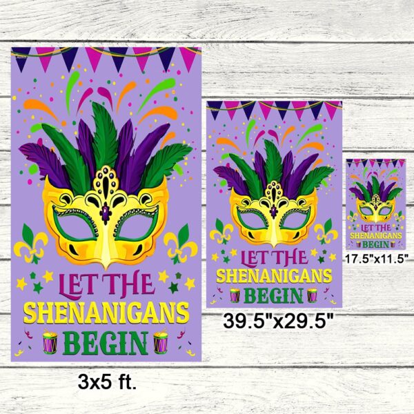 Mardi Gras Flag: Let the Shenanigans Begin! (TQN780F) - Image 8