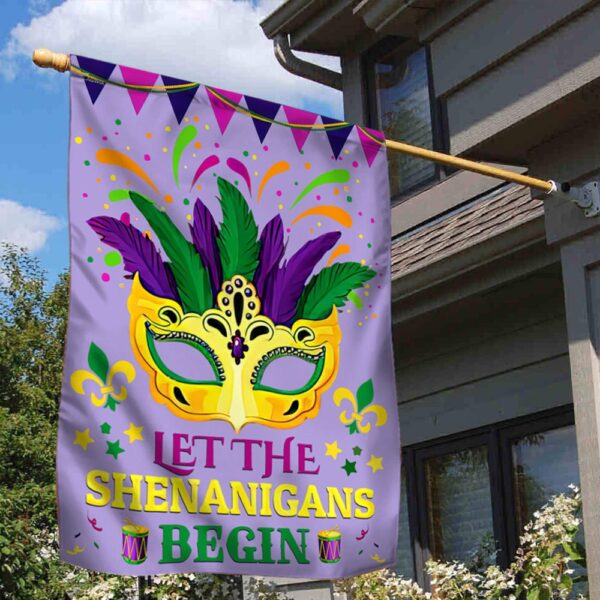 Mardi Gras Flag: Let the Shenanigans Begin! (TQN780F) - Image 2