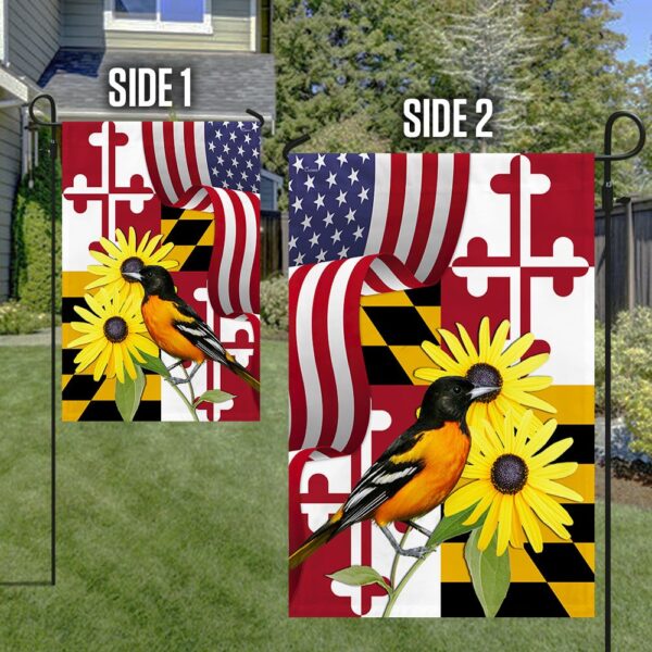 Maryland Black-eyed Susan Flower and Baltimore Oriole Bird MLN1141Fv2 - Image 5