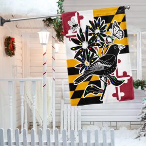 Maryland Christmas Orioles Flag: Baltimore Holiday Decor LNT810F