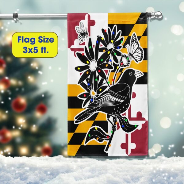 Maryland Christmas Orioles Flag: Baltimore Holiday Decor LNT810F - Image 6