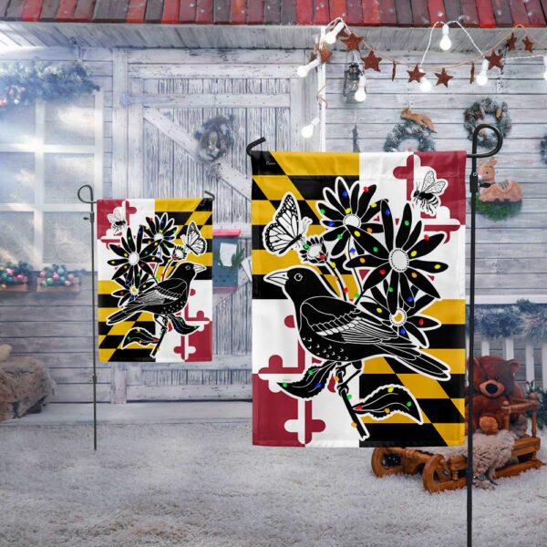 Maryland Christmas Orioles Flag: Baltimore Holiday Decor LNT810F - Image 5