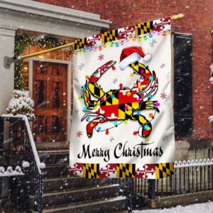Maryland Crab Christmas Flag: Festive Holiday Decor TQN782F