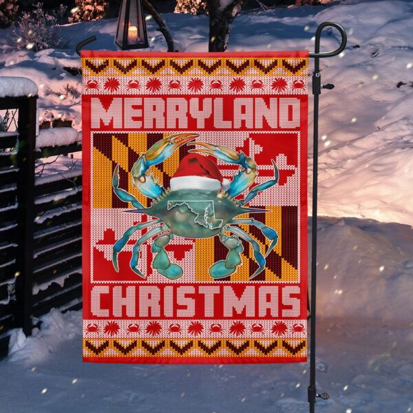Maryland Merryland Christmas Flag: LNT809F Holiday Decor - Image 3
