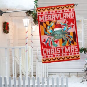 Maryland Merryland Christmas Flag: LNT809F Holiday Decor