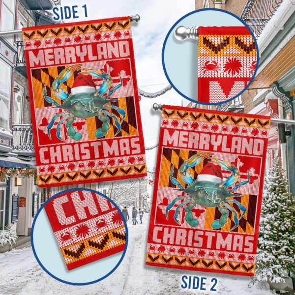 Maryland Merryland Christmas Flag: LNT809F Holiday Decor - Image 2