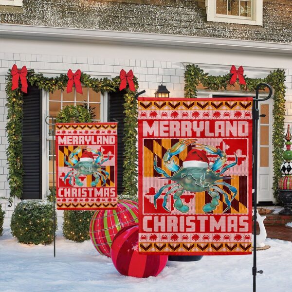 Maryland Merryland Christmas Flag: LNT809F Holiday Decor - Image 4