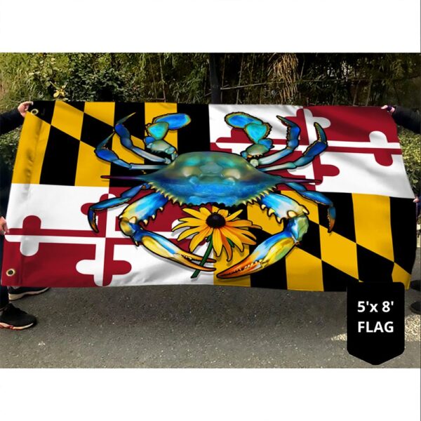Maryland Blue Crab Grommet Flag: TQN370GF - Show Your State Pride - Image 4