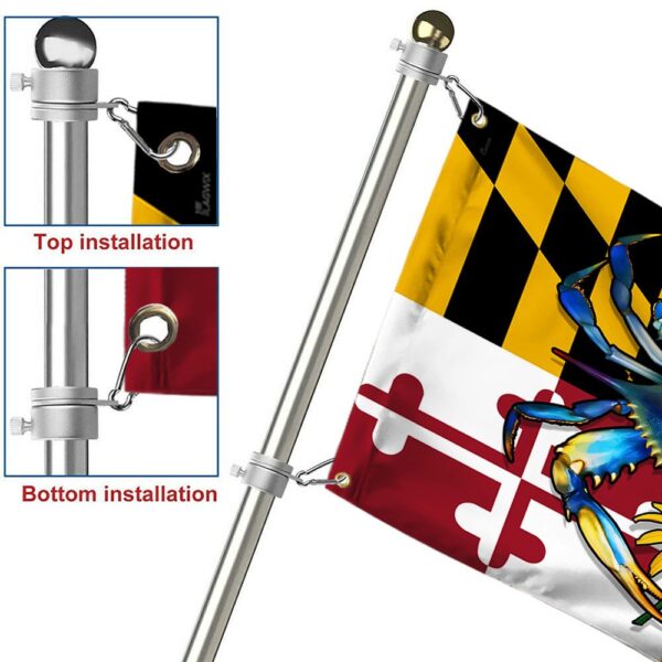 Maryland Blue Crab Grommet Flag: TQN370GF - Show Your State Pride - Image 6