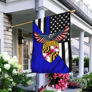 Maryland Thin Blue Line Flag: Support Law Enforcement - TRL286F1