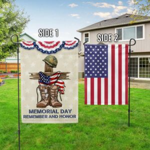 Memorial Day American Flag T-Shirt: Honor & Remember (TQN1210F)